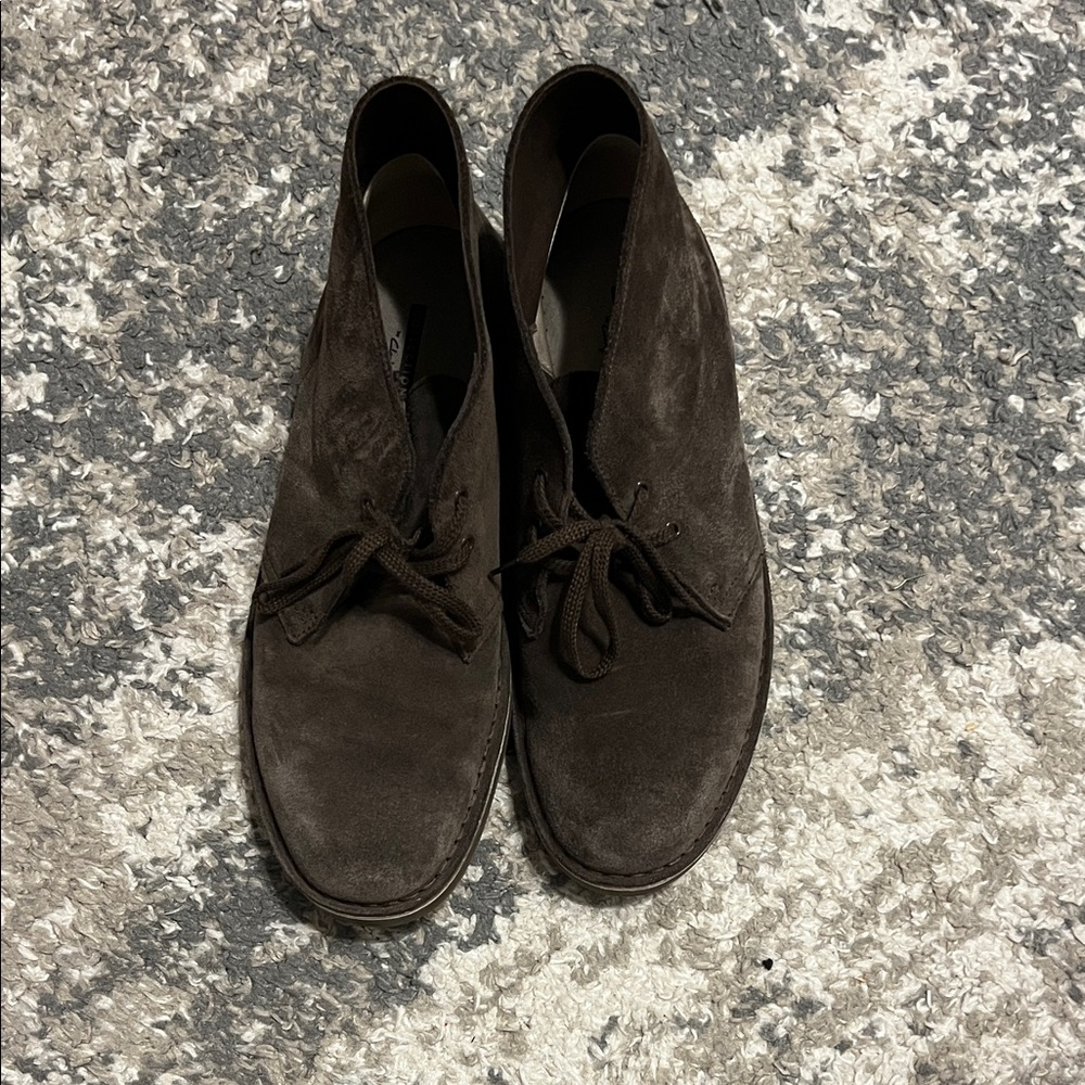 Clarks Men's Dark Brown Suede Boots